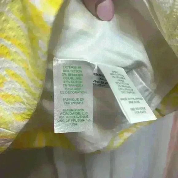 Lilly Pulitzer EUC Size 14 Pearl Stretch Shift Dress in Lilly’s Lemon Item# 7L - Picture 9 of 10